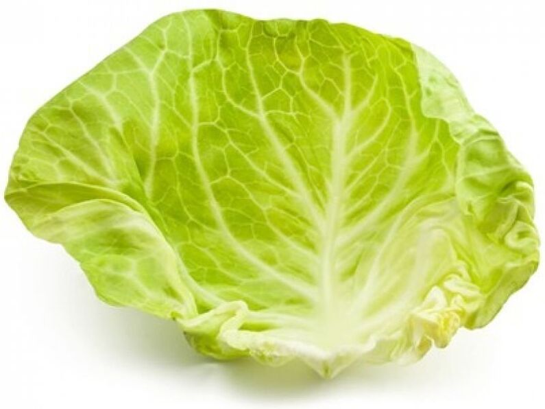 Ang dahon sa repolyo nga gipadapat sa liog makatabang sa paghupay sa kasakit tungod sa osteochodrosis.